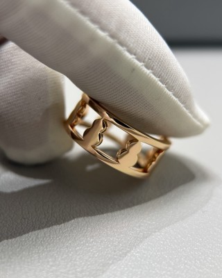 Qeelin Polished Gold Gourd Luck Ring view 6