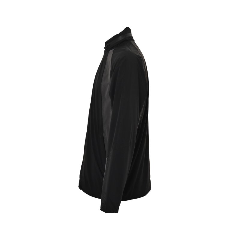 Black Oversized Blazer Jacket with Contrast Sleeves view