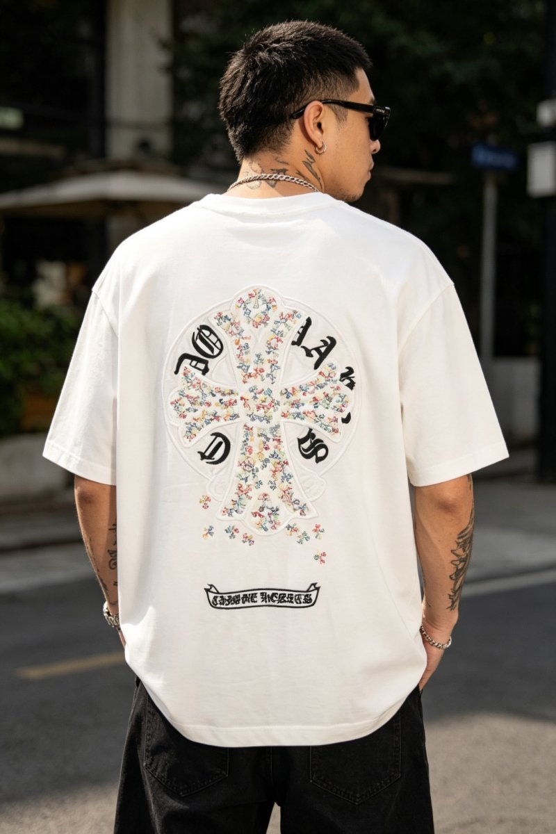 Chrome Hearts Floral Cross White T-Shirt view