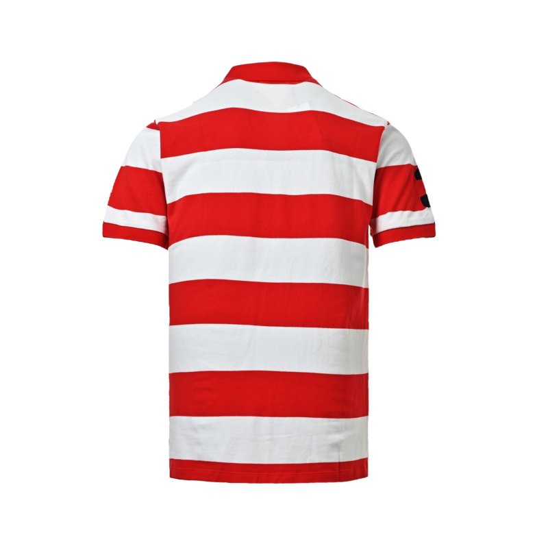 Polo Ralph Lauren Women's Red & White Striped Polo Shirt view
