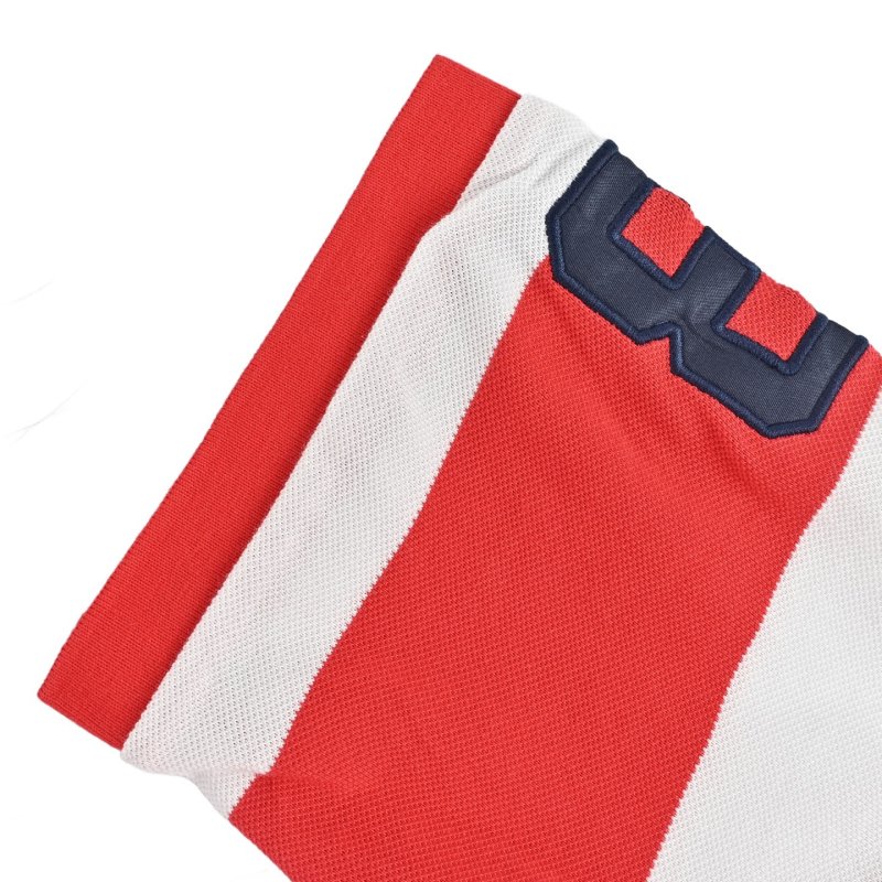 Polo Ralph Lauren Women's Red & White Striped Polo Shirt view