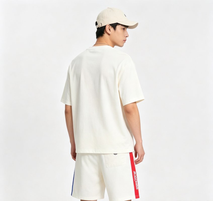 Moncler Cream Side Stripe Shorts view