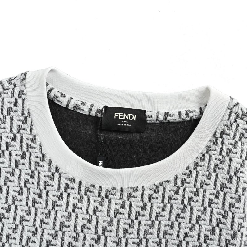 Monogram Print Short Sleeve T-Shirt Grey view