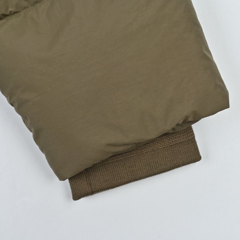Beige Puffer Down Jacket with Hood view