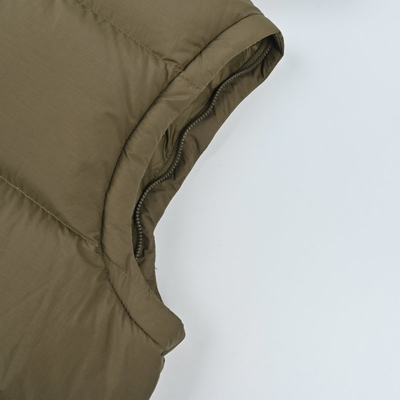 Beige Puffer Down Jacket with Hood view