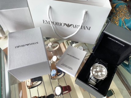 Armani AR2458 Chronograph Steel Watch 43mm view 9
