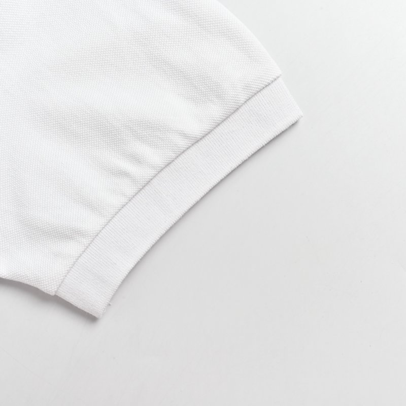 White Short-Sleeve Polo Shirt with Chest Logo view