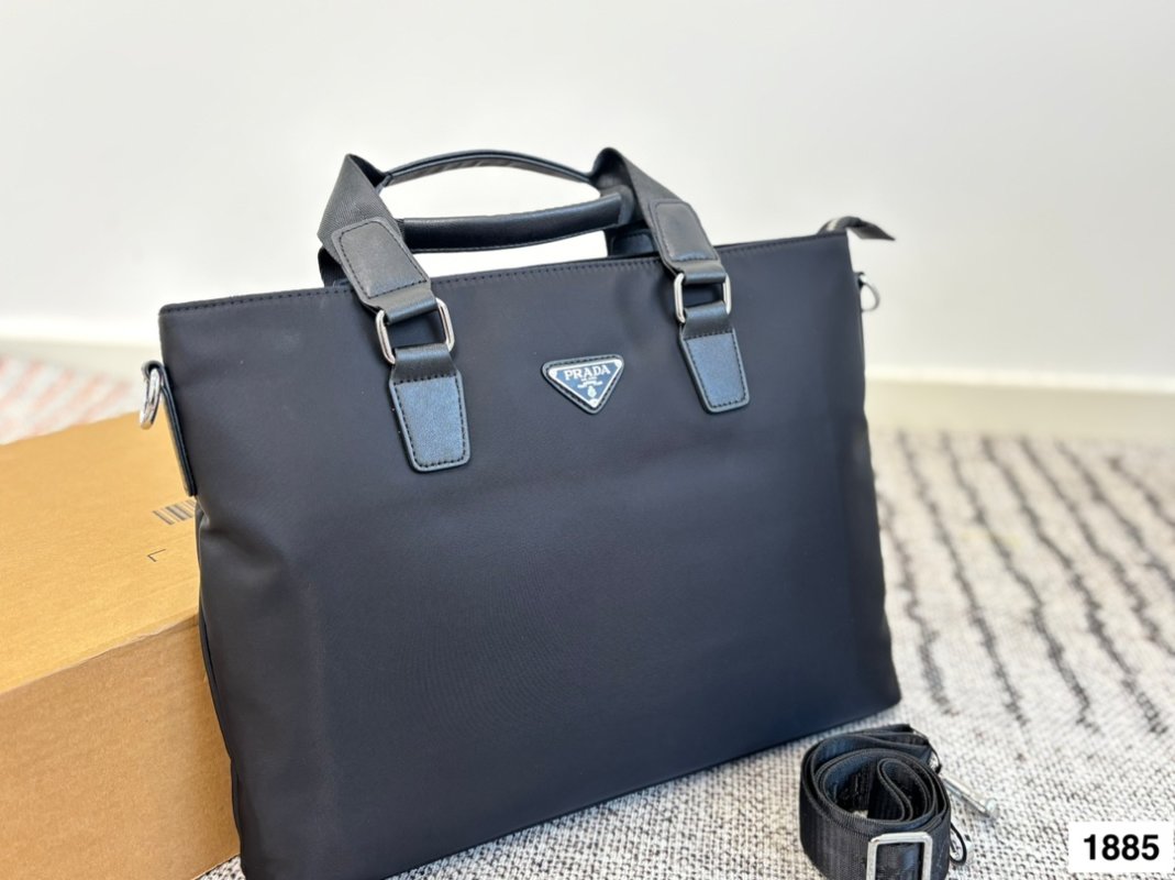 Prada Nylon Black Shoulder Tote Bag view