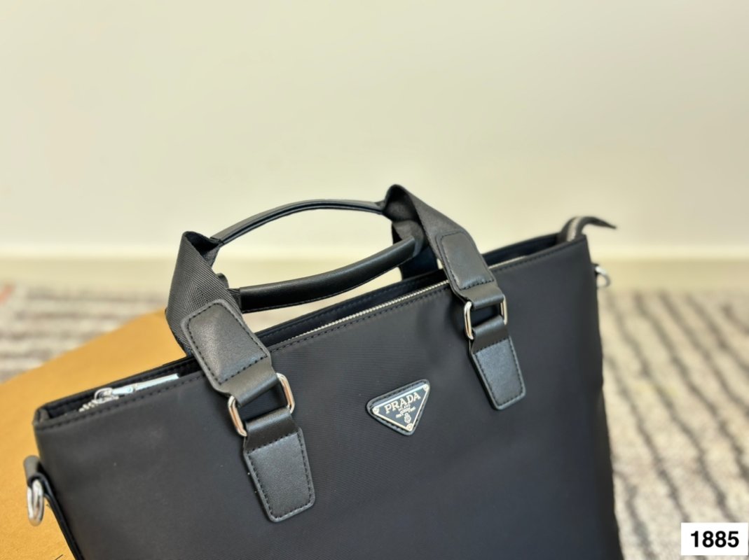 Prada Nylon Black Shoulder Tote Bag view