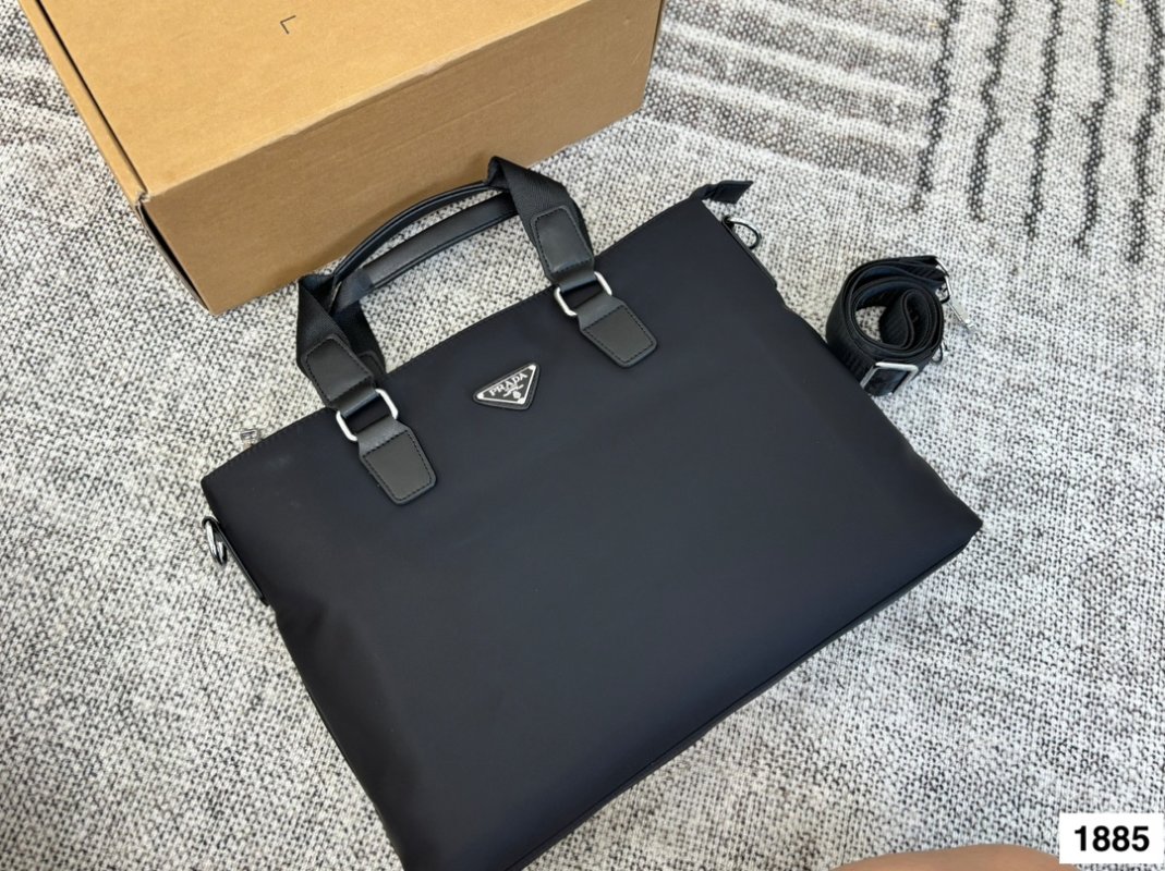 Prada Nylon Black Shoulder Tote Bag view