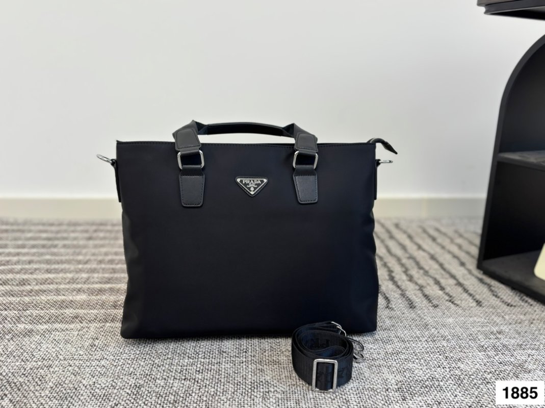 Prada Nylon Black Shoulder Tote Bag view