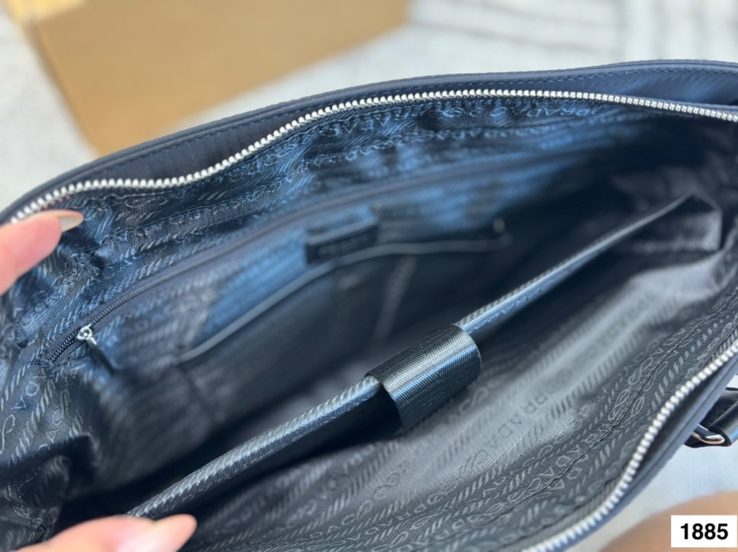 Prada Nylon Black Shoulder Tote Bag view