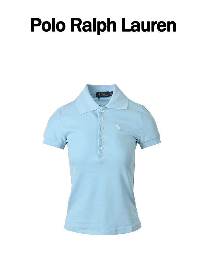 Lacoste Women's Light Blue Polo T-Shirt view