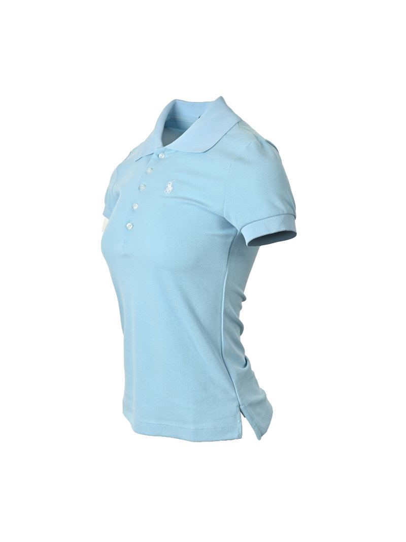 Lacoste Women's Light Blue Polo T-Shirt view