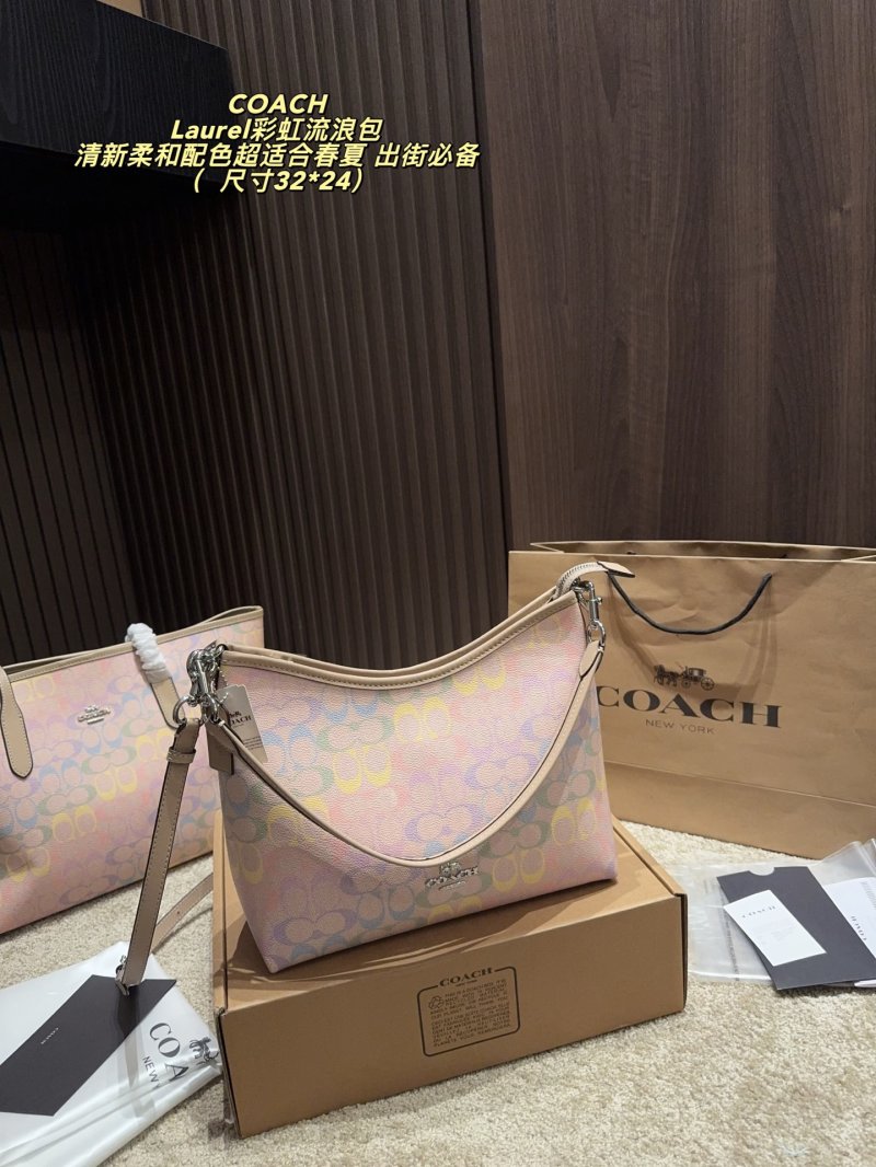 Coach Laurel Rainbow Gradient Hobo Bag - Pastel Multi
