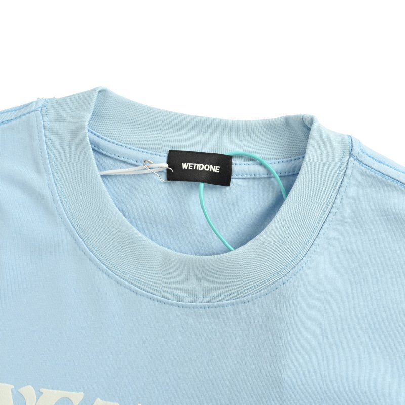 WE11DONE Oversized Graphic T-Shirt Light Blue view