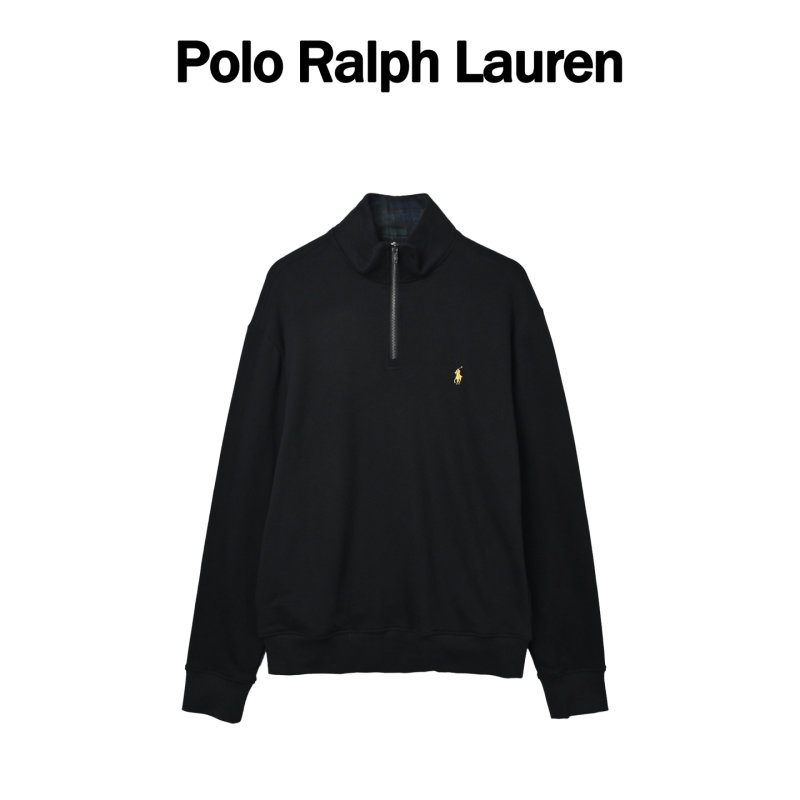 Polo Ralph Lauren Black Quarter-Zip Hoodie view