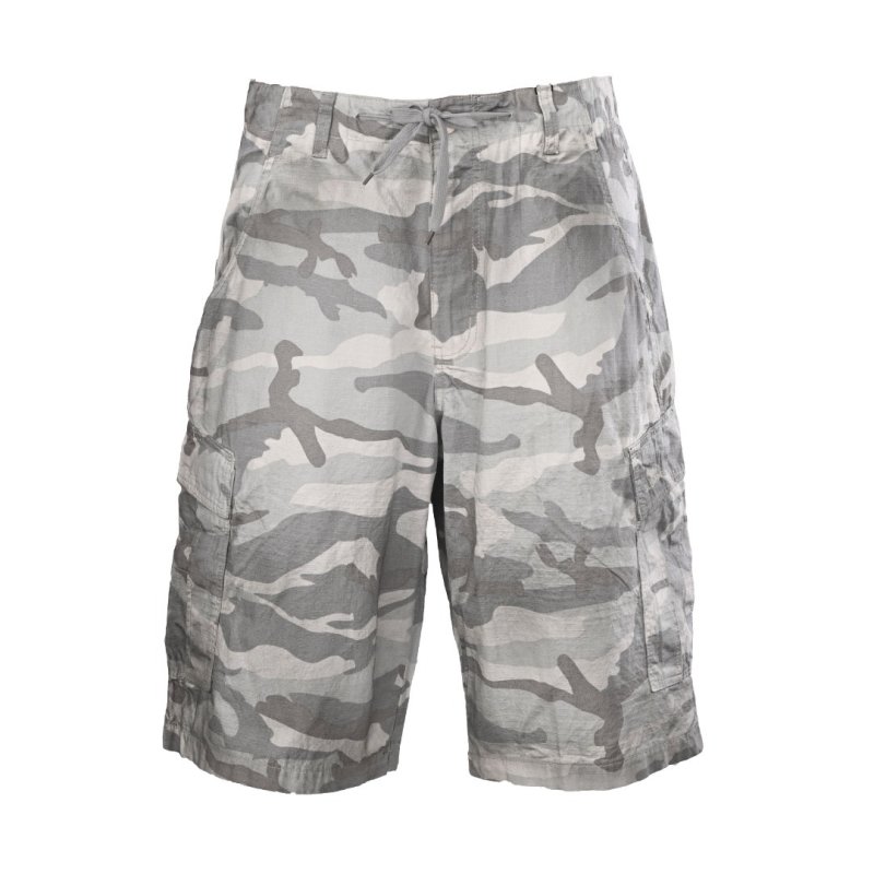 Balenciaga Camouflage Cargo Shorts Grey