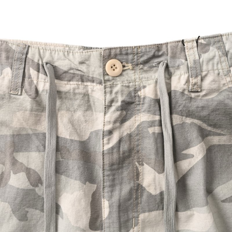 Balenciaga Camouflage Cargo Shorts Grey view