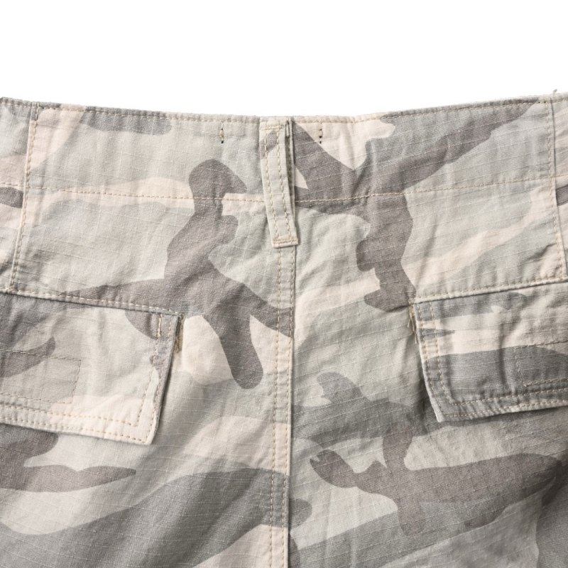 Balenciaga Camouflage Cargo Shorts Grey view