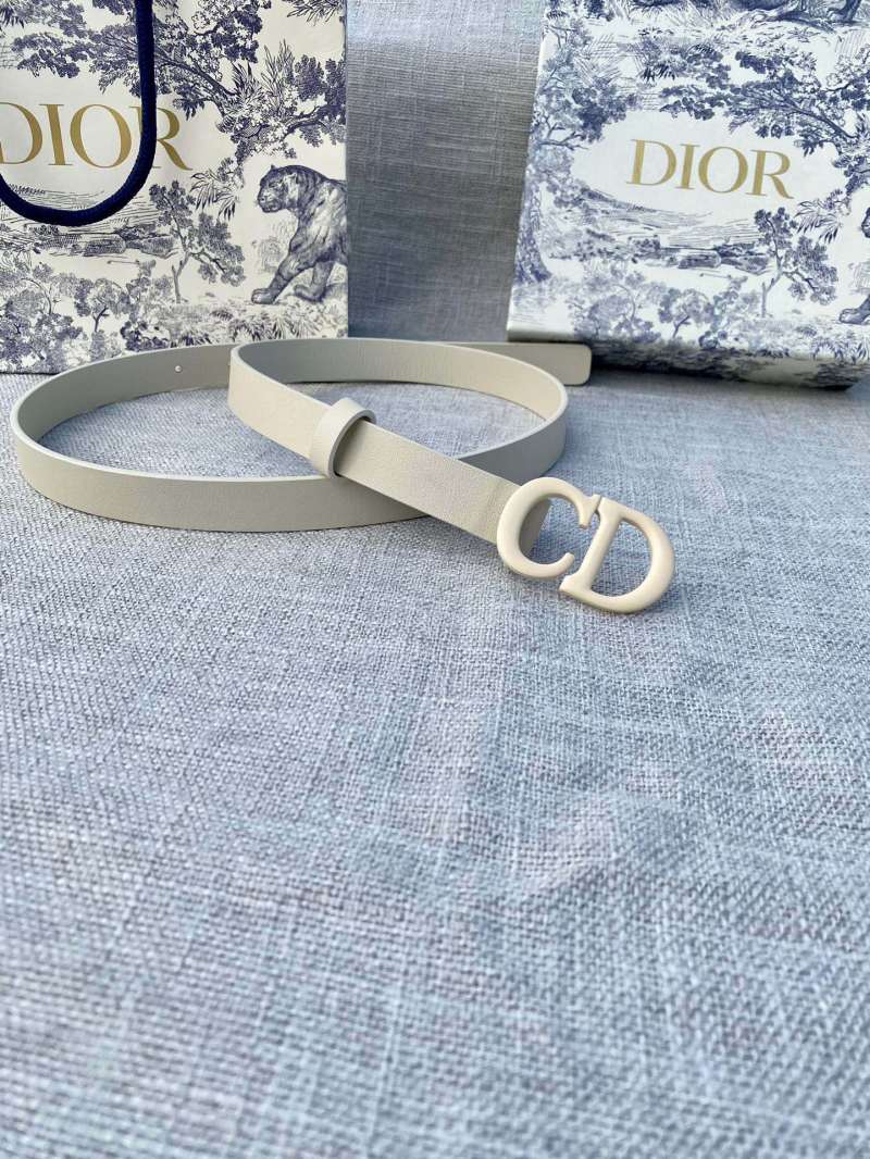 Dior CD Leather Belt Cream view