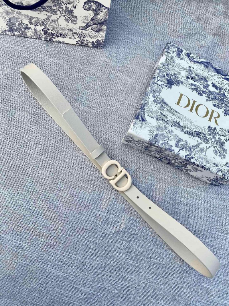Dior CD Leather Belt Cream view