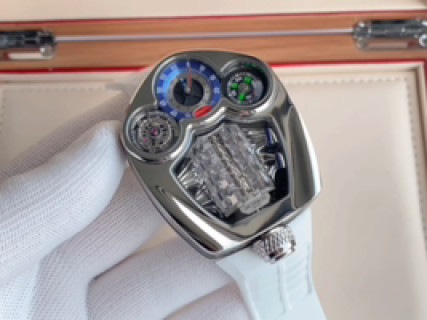 Multi-Dial Sport Watch Silver White Silicone