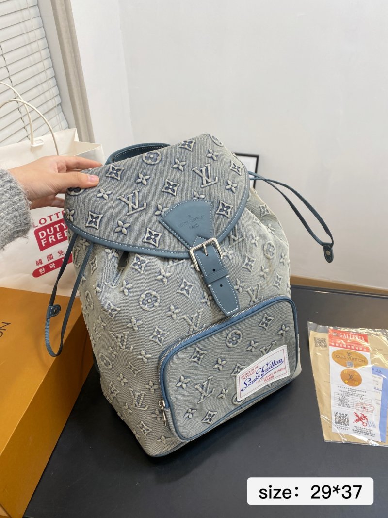 Louis Vuitton Monogram Denim Backpack - Light Blue