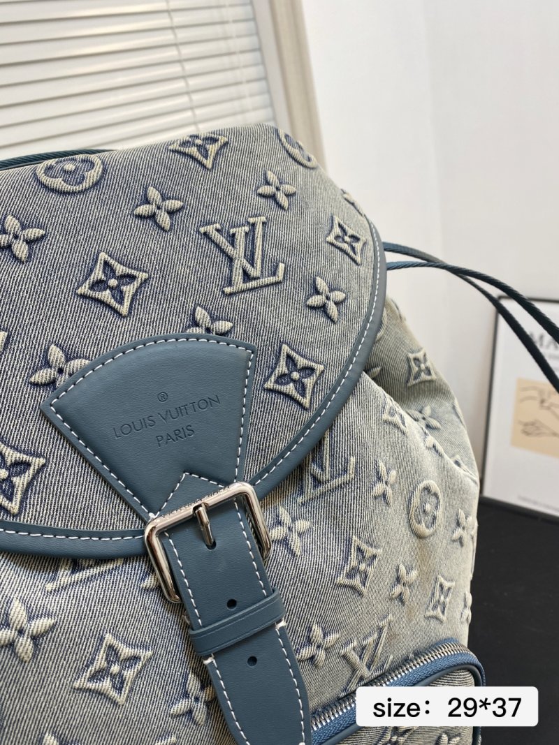 Louis Vuitton Monogram Denim Backpack - Light Blue view