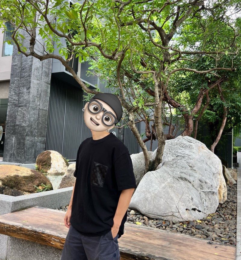Black Oversized T-Shirt with Nylon Pocket Detail view
