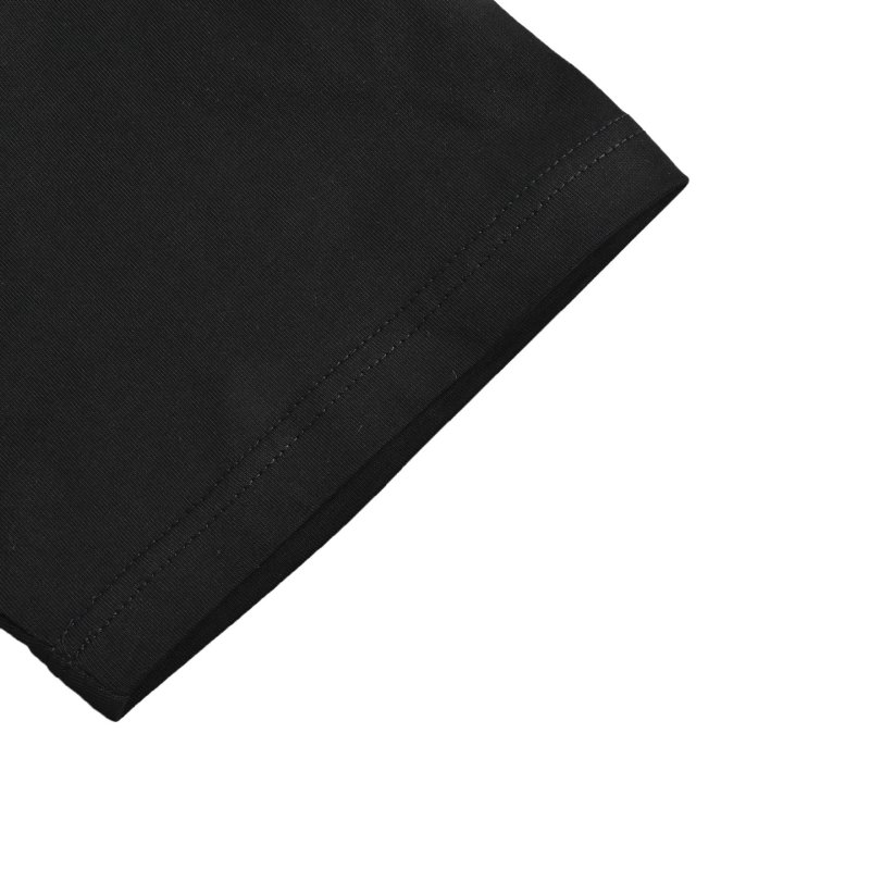 Black Graphic Chain Print T-Shirt with 'WELLDONE' Text view