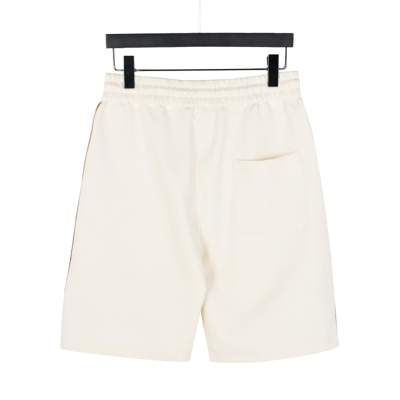 Burberry Cream Relaxed Fit Drawstring Shorts view