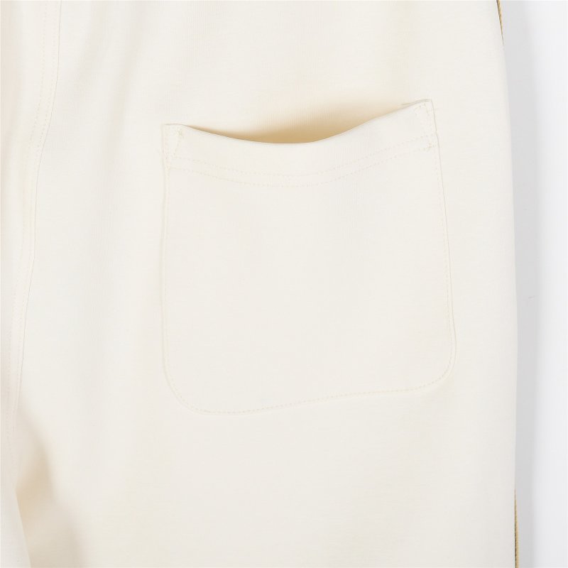 Burberry Cream Relaxed Fit Drawstring Shorts view