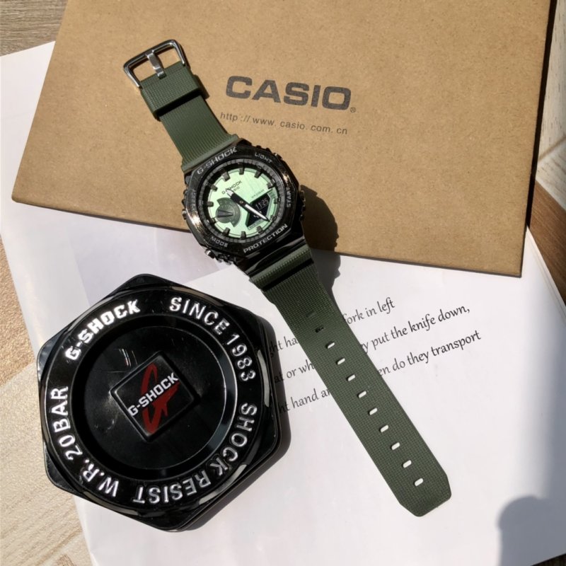 Casio G-Shock GA2100 Black Octagonal Digital Watch view