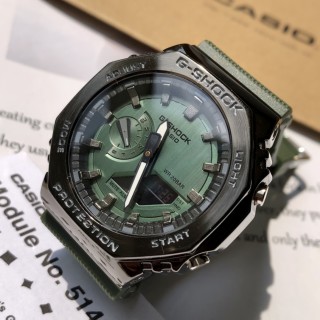 Casio G-Shock GA2100 Black Octagonal Digital Watch view 4