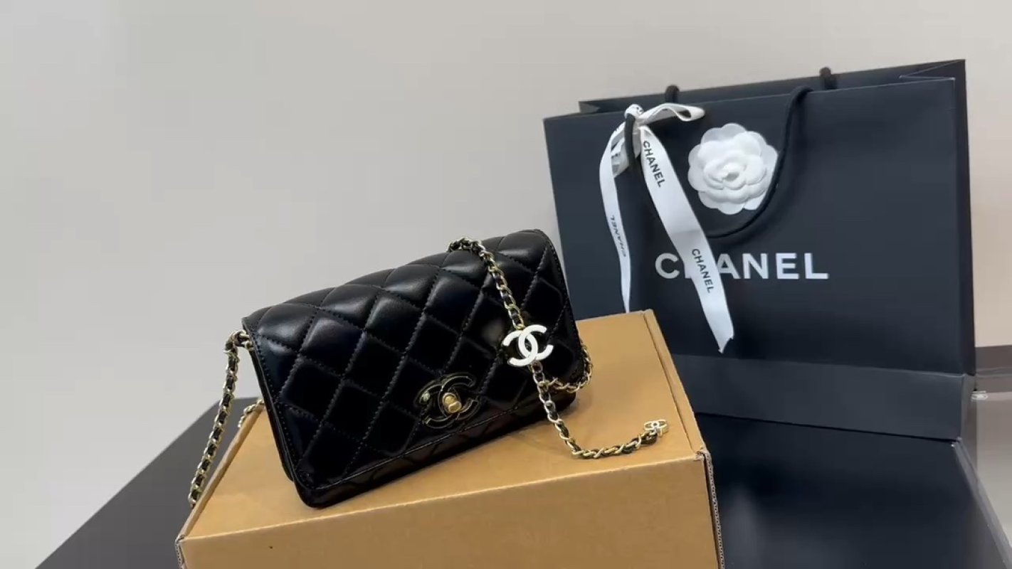 Chanel Black Quilted Chain Shoulder Bag
