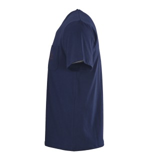Versace Navy Crew Neck Short Sleeve T-Shirt view 8