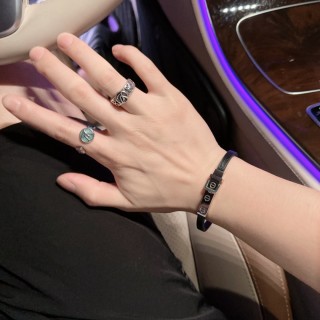 Cartier Love Leather Bracelet Set - White & Black view 4