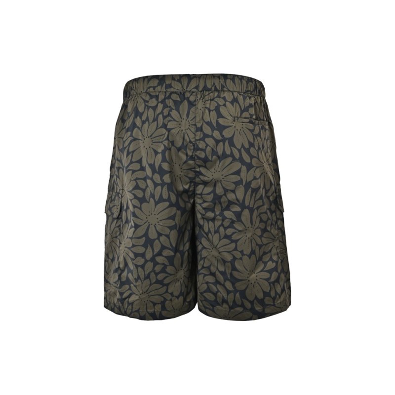 Prada Floral Cargo Shorts Black view