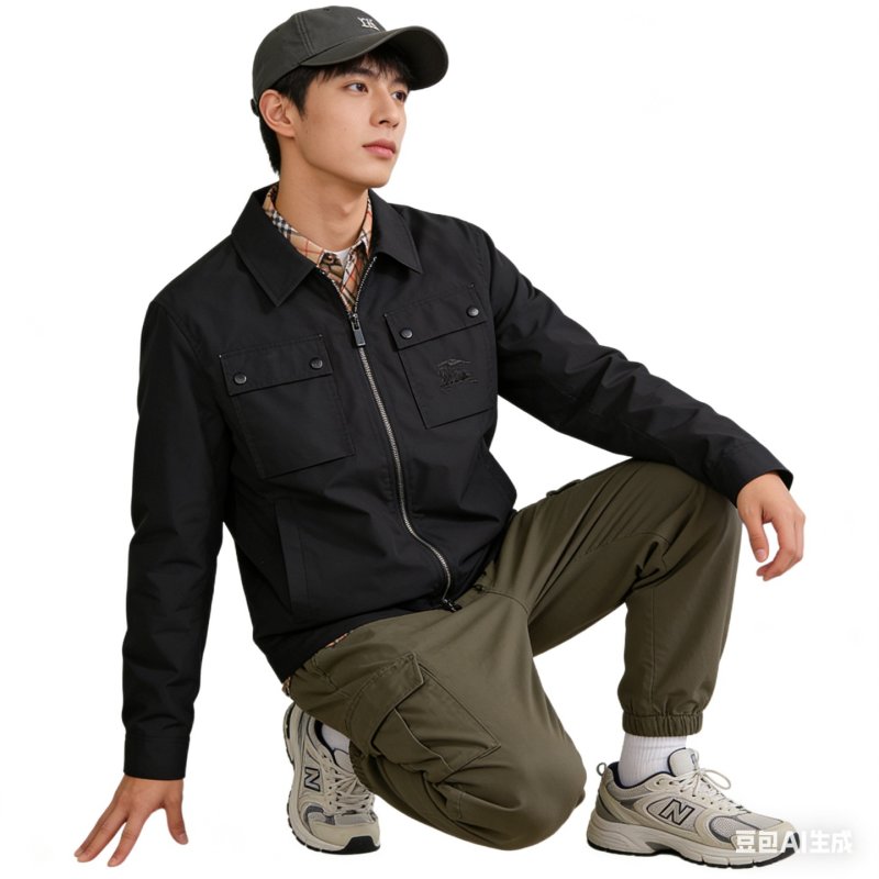 Stone Island Black Cargo Overshirt Jacket