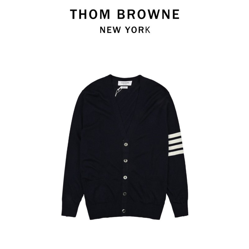 Fendi Black Wool Cardigan with Striped Sleeves view