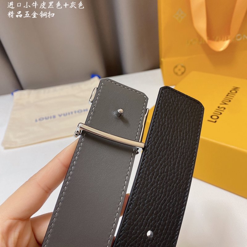 Louis Vuitton LV Initials Black Leather Belt 4.0cm view