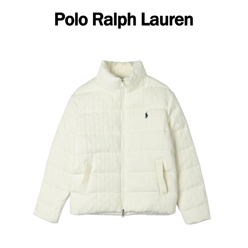 Polo Ralph Lauren White Puffer Down Jacket view