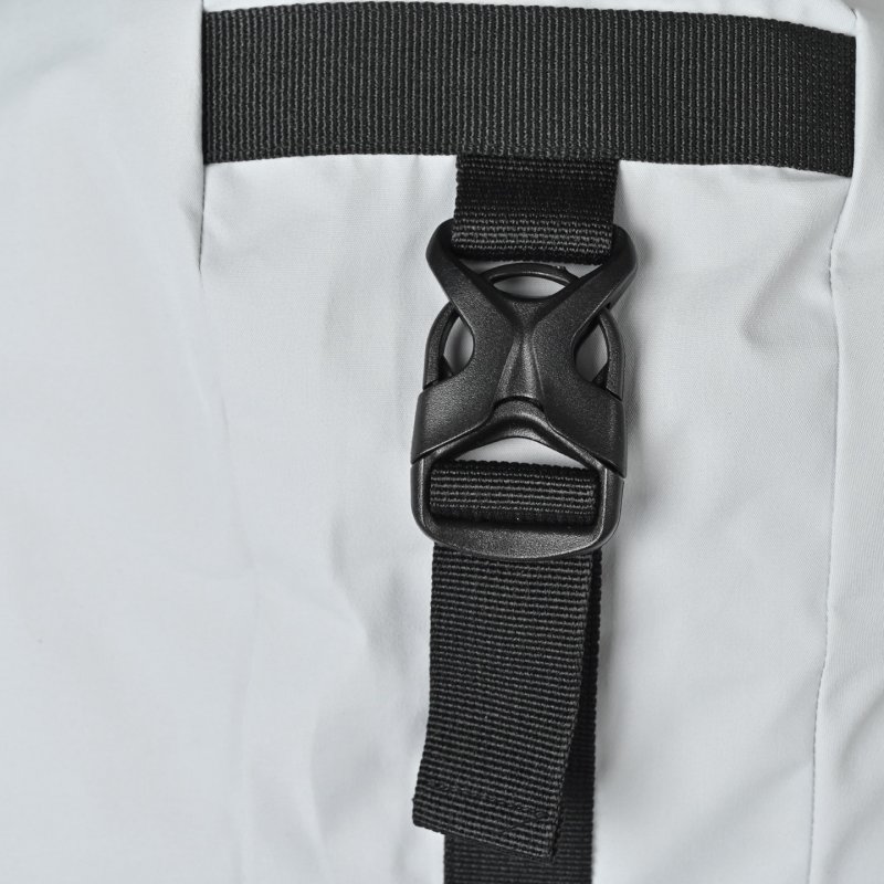 Essentials White & Black Color-Block Down Jacket view