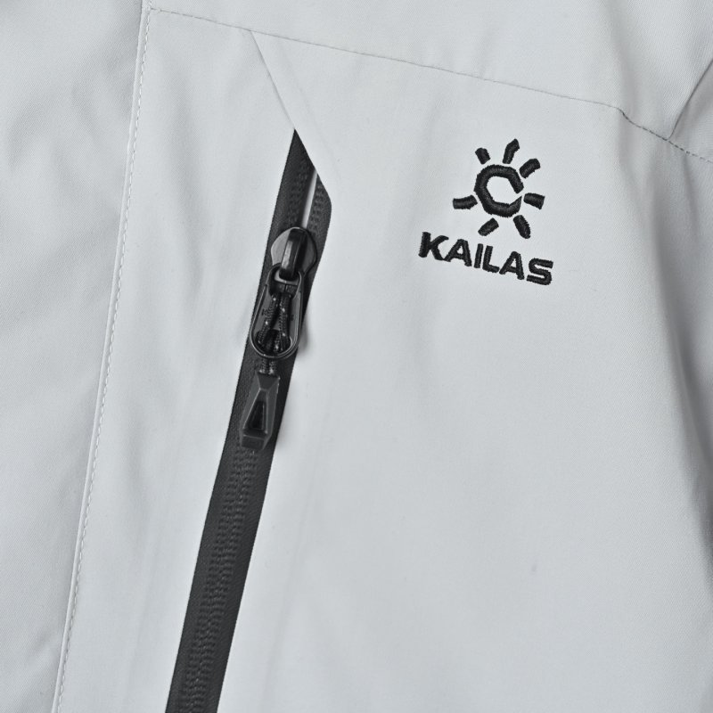 Essentials White & Black Color-Block Down Jacket view