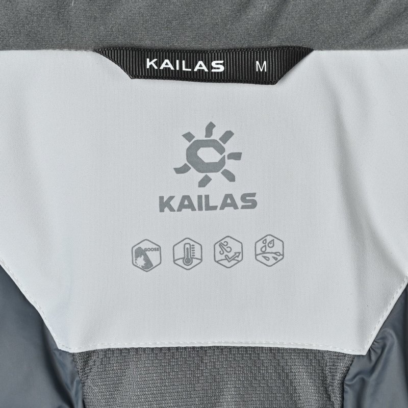 Essentials White & Black Color-Block Down Jacket view