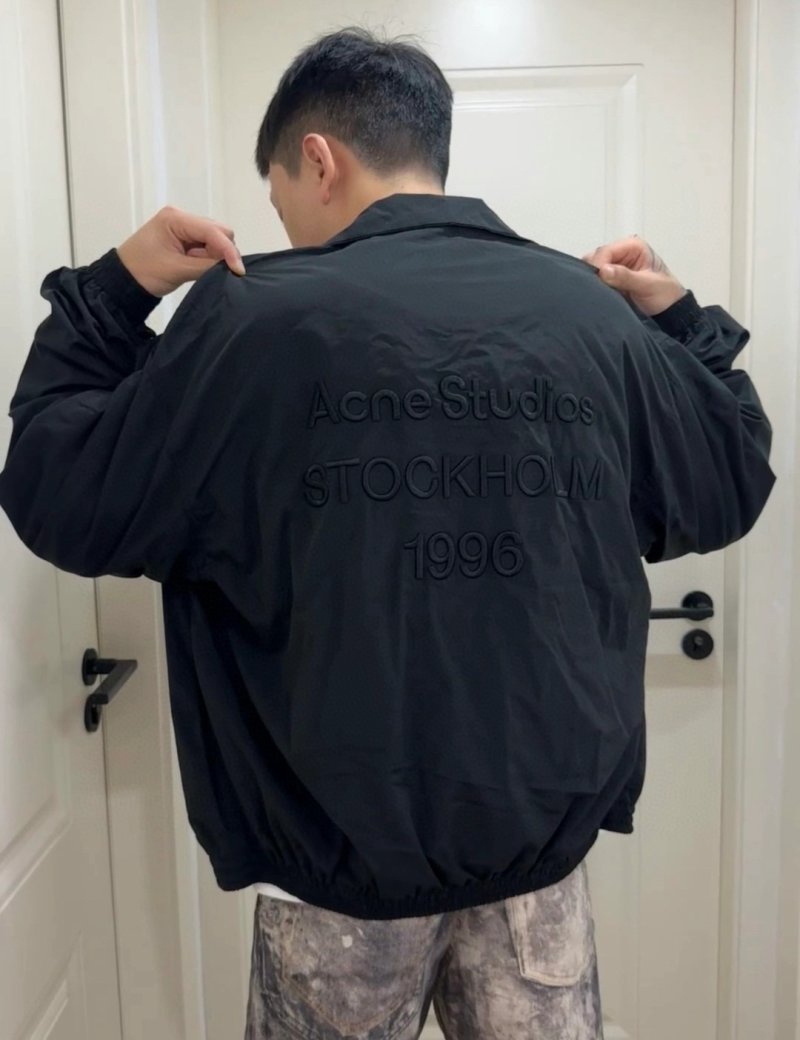 Acne Studios Stockholm 1996 Black Bomber Jacket