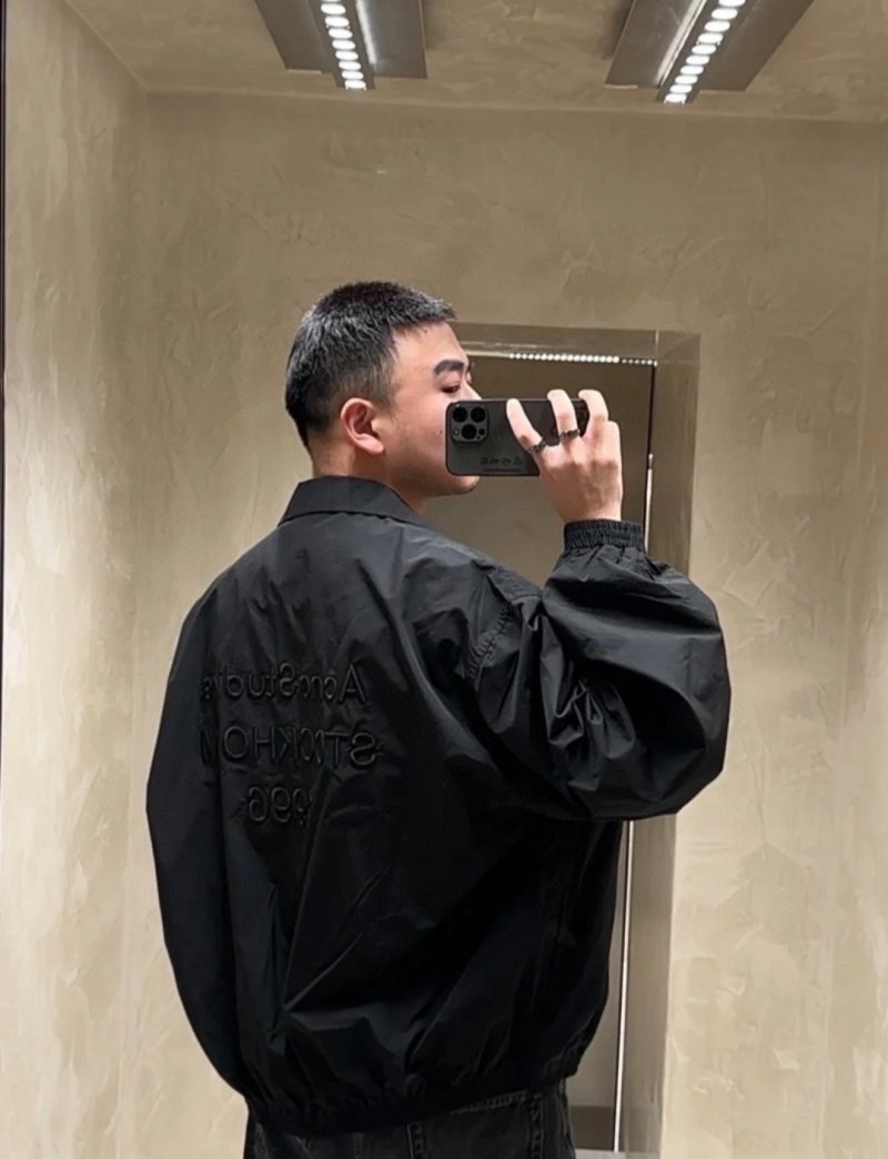 Acne Studios Stockholm 1996 Black Bomber Jacket view