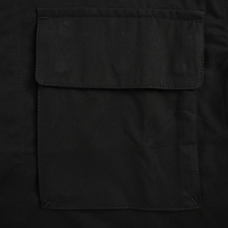 Stone Island Compass Badge Black Denim Shirt view