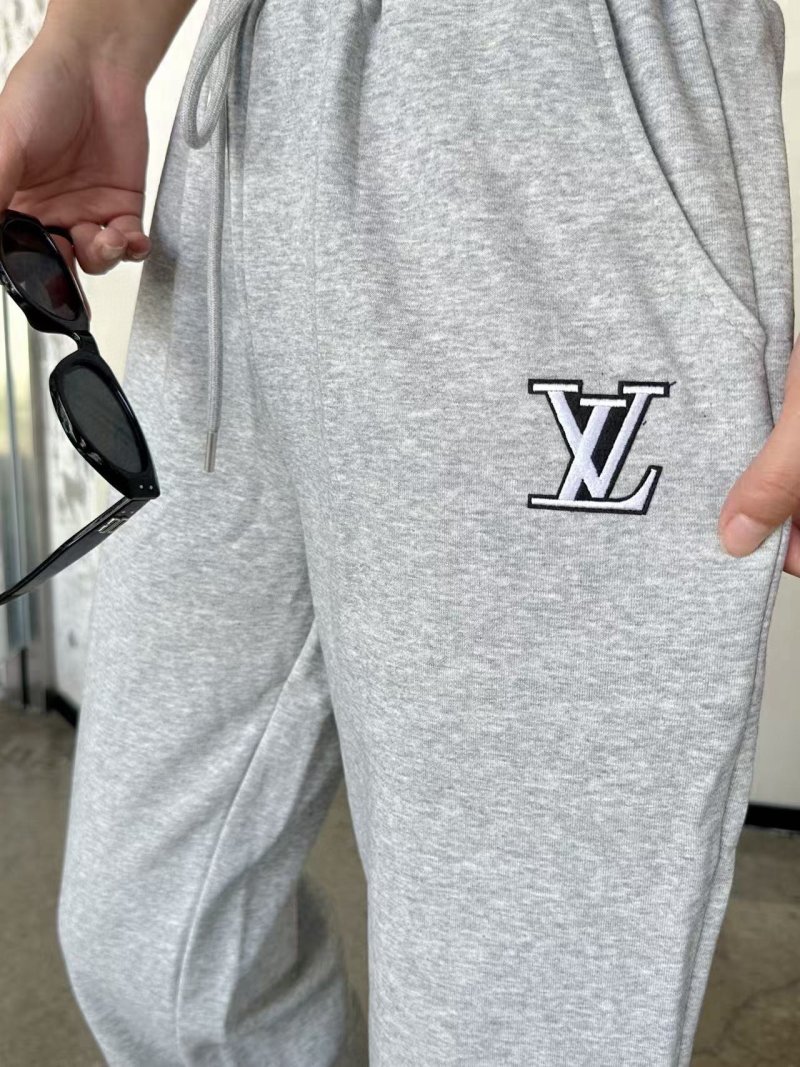 Louis Vuitton LV Logo Grey Sweatpants